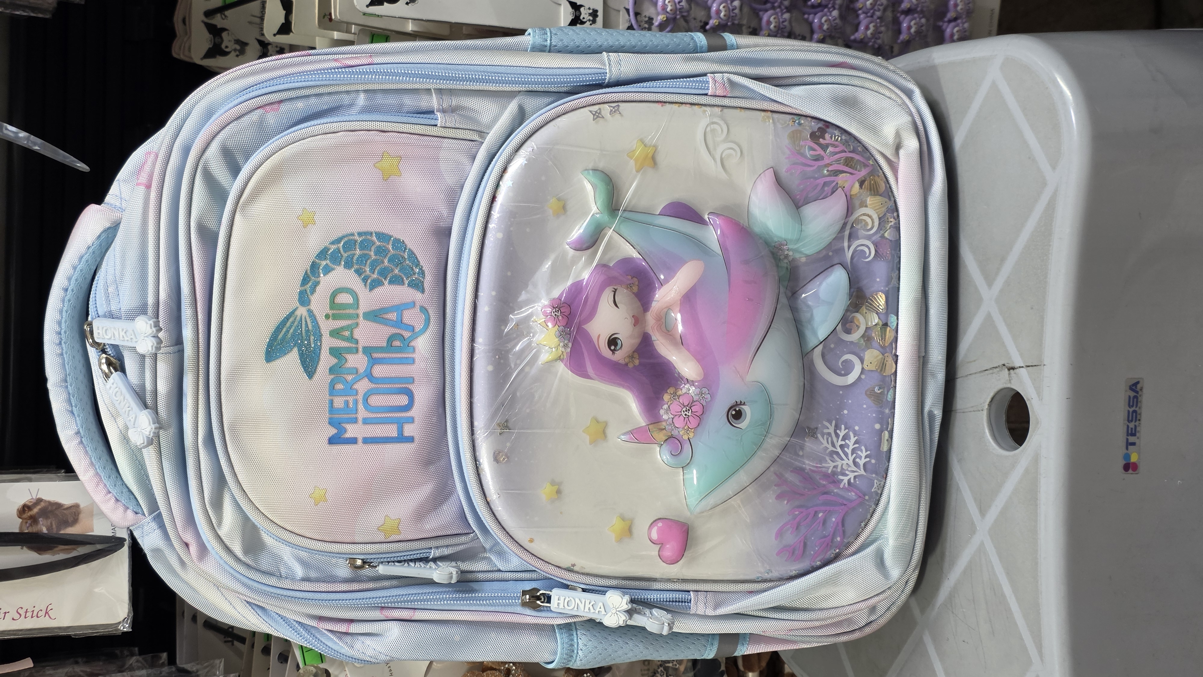 کوله پشتی پری دریایی و وال